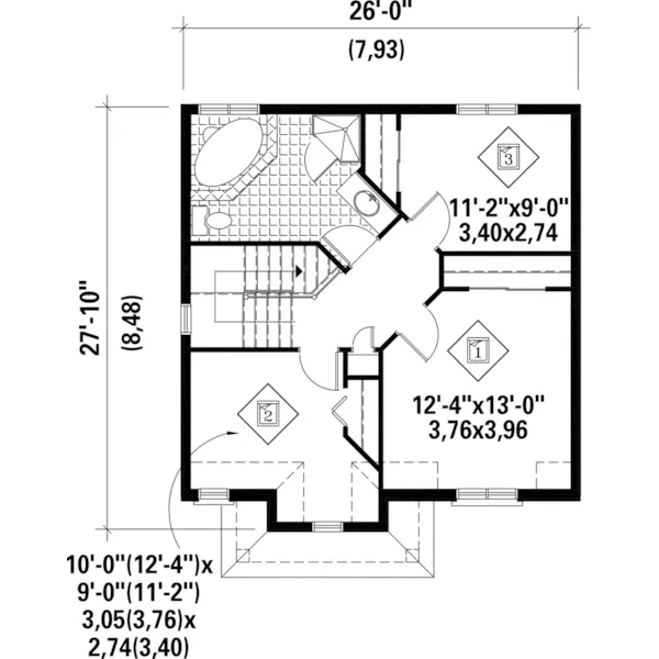 European House Plan Second Floor - Heron Mill Country Home 126D-0782 - Search House Plans and More