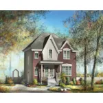 European House Plan Front of Home - Heron Mill Country Home 126D-0782 - Search House Plans and More