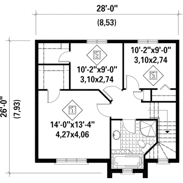 Cape Cod & New England House Plan Second Floor - Abbeypines Traditional Home 126D-0789 - Search House Plans and More