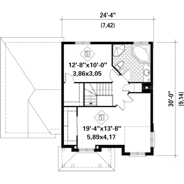 Colonial House Plan Second Floor - Coleen Creek Country Home 126D-0791 - Search House Plans and More