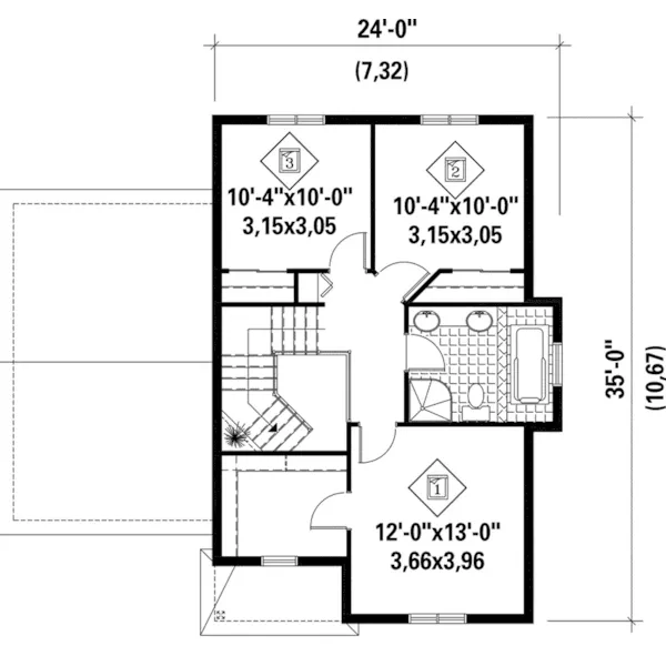 Country House Plan Second Floor - Downey Hill Country Farmhouse 126D-0792 - Search House Plans and More