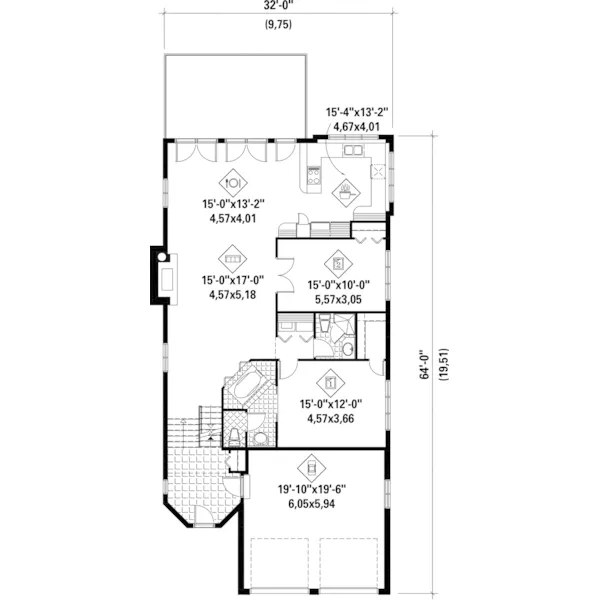 Colonial House Plan First Floor - Hibler European Luxury Home 126D-0795 - Search House Plans and More