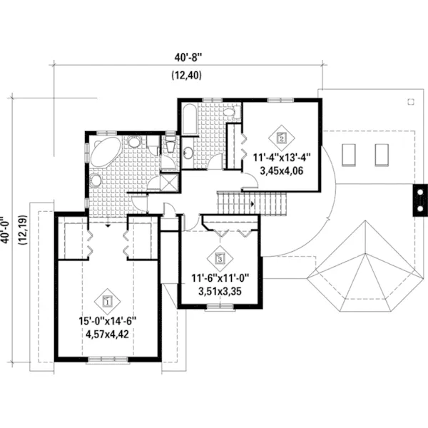 Country House Plan Second Floor - Robb Hill Victorian Home 126D-0798 - Shop House Plans and More