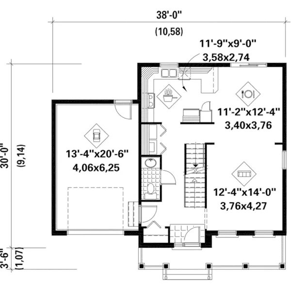 Country French House Plan First Floor - Cathycrest Traditional Home 126D-0800 - Search House Plans and More