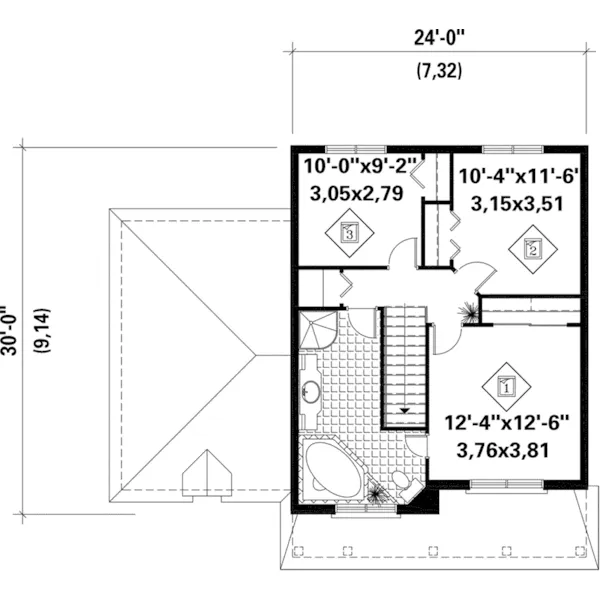 Country French House Plan Second Floor - Cathycrest Traditional Home 126D-0800 - Search House Plans and More