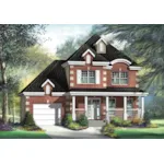 Country French House Plan Front of Home - Cathycrest Traditional Home 126D-0800 - Search House Plans and More