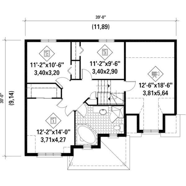 Country House Plan Second Floor - Ingram Hill Traditional Home 126D-0803 - Search House Plans and More