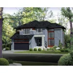 Contemporary House Plan Front of Home - Pasha Prairie Modern Home 126D-0809 - Shop House Plans and More