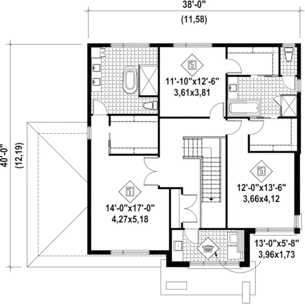 European House Plan Second Floor - Pavlos Modern Home 126D-0810 - Shop House Plans and More