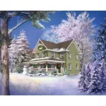 Farmhouse Plan Front of Home - Christmas Valley Country Home 126D-0811 - Search House Plans and More