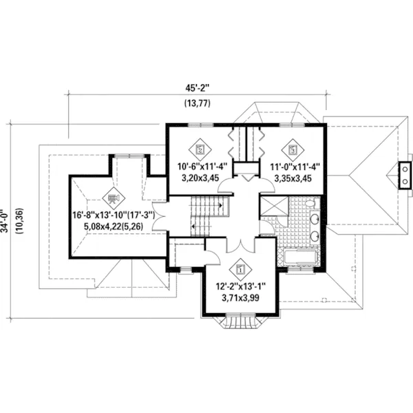 European House Plan Second Floor - Christy Harbor Craftsman Home 126D-0812 - Search House Plans and More