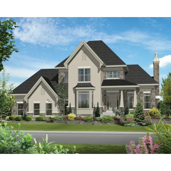 European House Plan Front of Home - Christy Harbor Craftsman Home 126D-0812 - Search House Plans and More