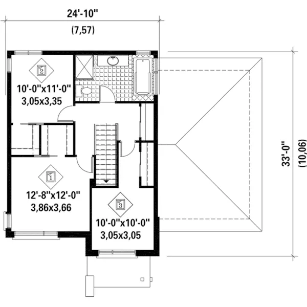 European House Plan Second Floor - Cleeve Court Prairie Style Home 126D-0813 - Search House Plans and More