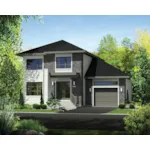 European House Plan Front of Home - Cleeve Court Prairie Style Home 126D-0813 - Search House Plans and More