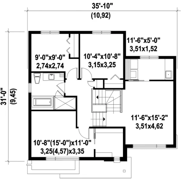 Contemporary House Plan Second Floor - Forbes Modern Home 126D-0818 - Search House Plans and More