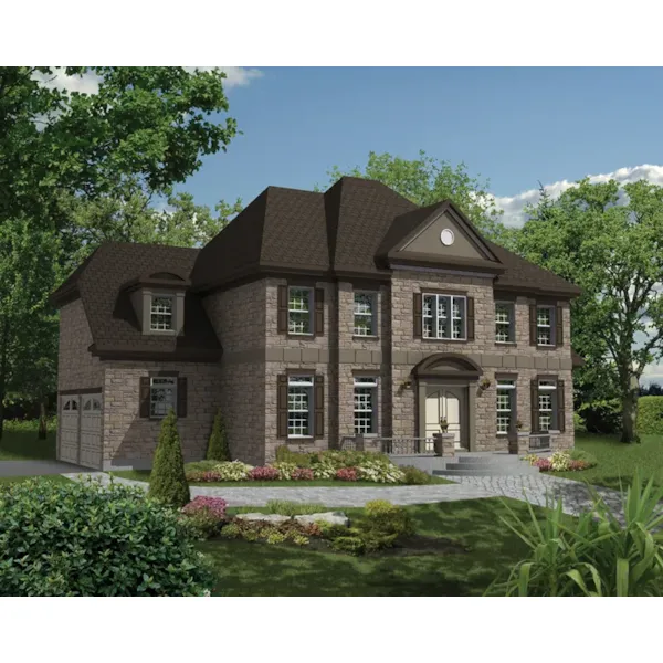 Country French House Plan Front of Home - Thistle Woods Luxury Home 126D-0829 - Shop House Plans and More