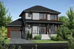 Contemporary House Plan Front of Home - Webb Prairie Style Home 126D-0831 - Shop House Plans and More