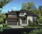 Modern House Plan Front of Home - Rodger Prairie Style Home 126D-0832 - Shop House Plans and More