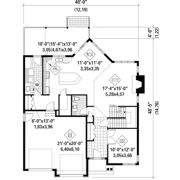 European House Plan First Floor - Kenneth Park Neoclassical Home 126D-0836 - Search House Plans and More