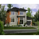 Modern House Plan Front of Home - Heber Modern Home 126D-0839 - Search House Plans and More