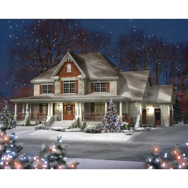 Country House Plan Front of Home - Yuletide Trail Country Home 126D-0842 - Shop House Plans and More