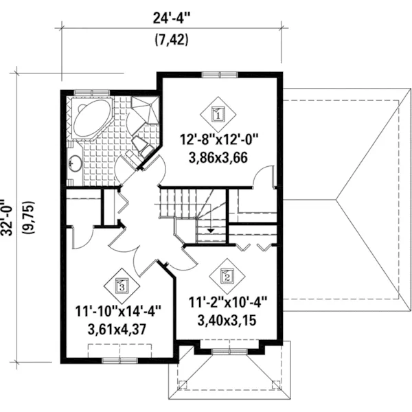 European House Plan Second Floor - Wyattdale Traditional Home 126D-0843 - Shop House Plans and More