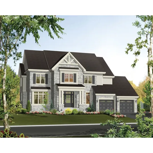 Craftsman House Plan Front of Home - Dianne Creek Craftsman Home 126D-0856 - Search House Plans and More