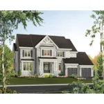 Craftsman House Plan Front of Home - Dianne Creek Craftsman Home 126D-0856 - Search House Plans and More