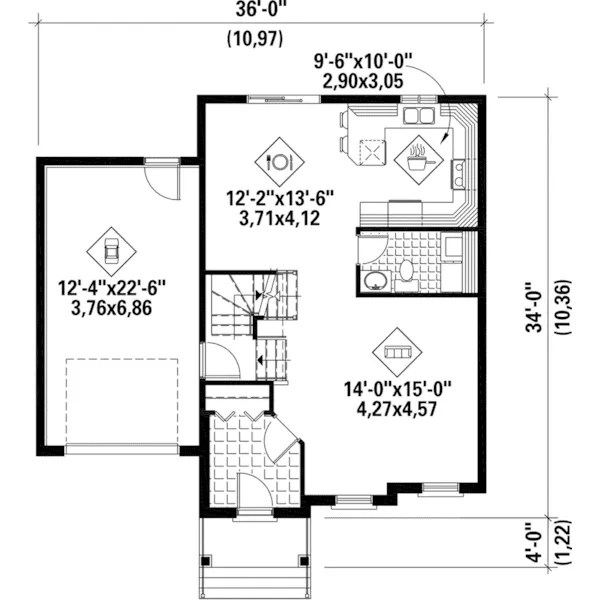 European House Plan First Floor - Dierdorf Traditional Home 126D-0857 - Search House Plans and More