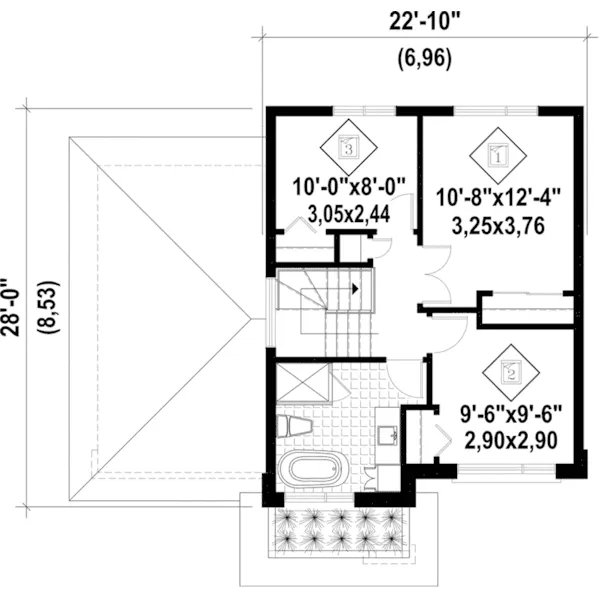 Modern House Plan Second Floor - Lani Road Modern Home 126D-0860 - Shop House Plans and More