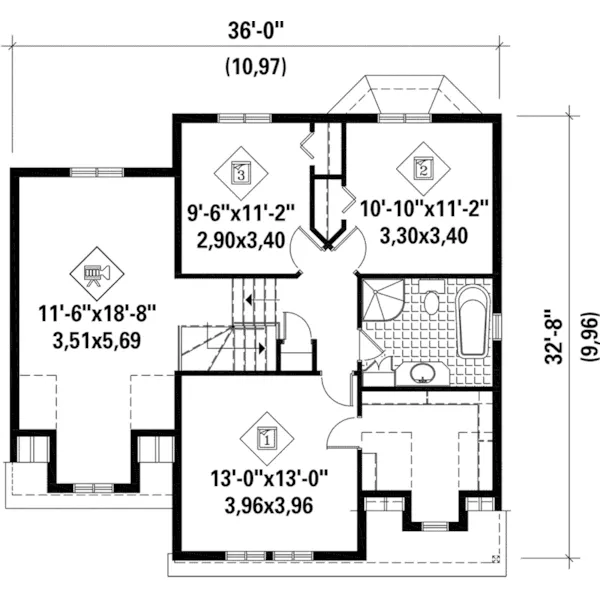 Victorian House Plan Second Floor - McDonnal Neoclassical Home 126D-0867 - Shop House Plans and More