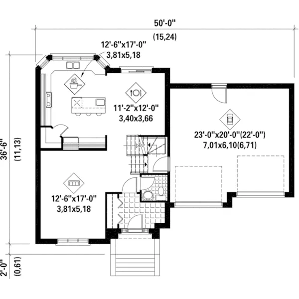 European House Plan First Floor - Sherbourne Traditional Home 126D-0869 - Shop House Plans and More