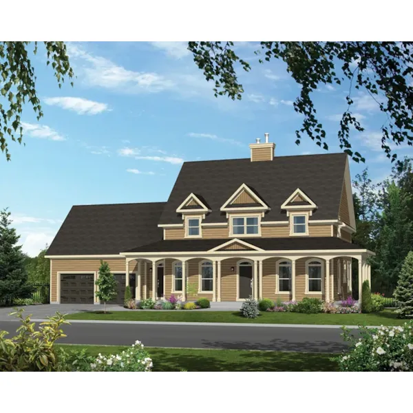 Country House Plan Front of Home - Barton Bay Country Home 126D-0878 - Search House Plans and More