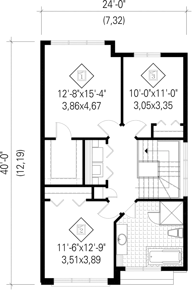 Modern House Plan Second Floor - Clark Modern Contemporary Home 126D-0880 - Search House Plans and More