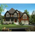 Victorian House Plan Front of Home - Clarence Mill Country Home 126D-0881 - Search House Plans and More