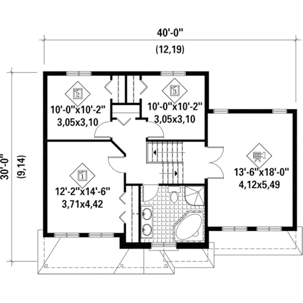 Country House Plan Second Floor - Davis Park Traditional Home 126D-0882 - Search House Plans and More