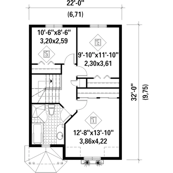 Country House Plan Second Floor - Darby Hollow Traditional Home 126D-0884 - Search House Plans and More