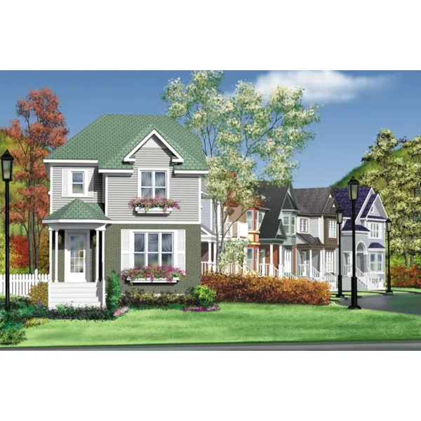 Country House Plan Front of Home - Darby Hollow Traditional Home 126D-0884 - Search House Plans and More