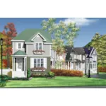 Country House Plan Front of Home - Darby Hollow Traditional Home 126D-0884 - Search House Plans and More