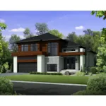 Contemporary House Plan Front of Home - Jannis Contemporary Home 126D-0891 - Search House Plans and More