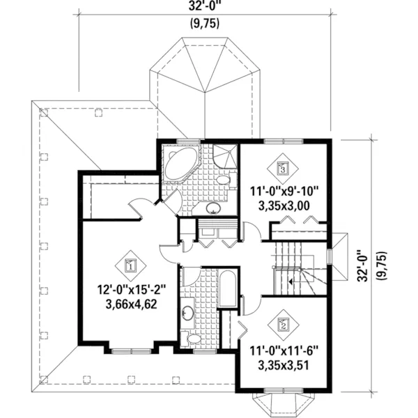 Country House Plan Second Floor - Sawgrass Craftsman Home 126D-0897 - Shop House Plans and More