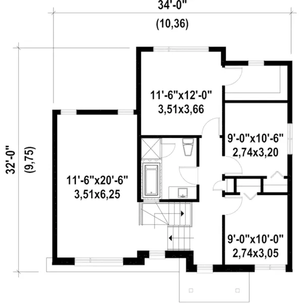 Contemporary House Plan Second Floor - Sunday Harbor Modern Home 126D-0899 - Shop House Plans and More