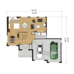 Mountain House Plan 3D First Floor - Sopko Modern Prairie Home 126D-0903 - Shop House Plans and More