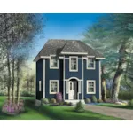 Cape Cod & New England House Plan Front of Home - Adalynn European Home 126D-0916 - Search House Plans and More