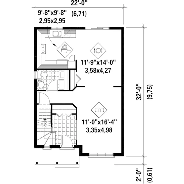 Cape Cod & New England House Plan First Floor - Tanyard Trail Traditional Home 126D-0923 - Shop House Plans and More