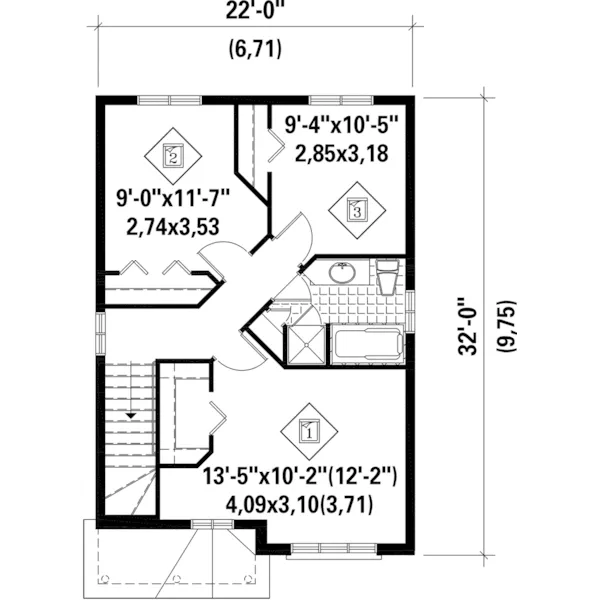 Cape Cod & New England House Plan Second Floor - Tanyard Trail Traditional Home 126D-0923 - Shop House Plans and More