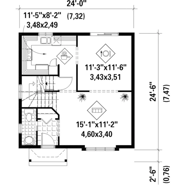 Country House Plan First Floor - Vidal Traditional Home 126D-0926 - Shop House Plans and More