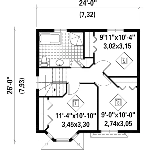 Country House Plan Second Floor - Vidal Traditional Home 126D-0926 - Shop House Plans and More