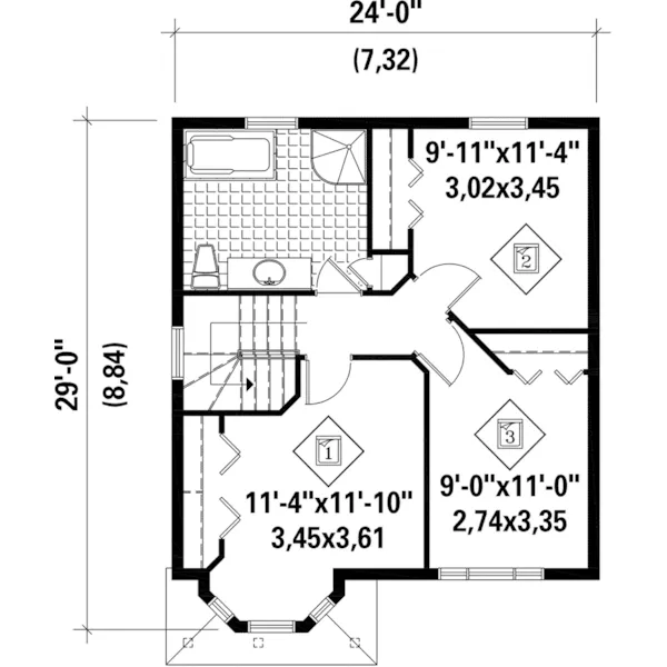 Country House Plan Second Floor - Willow Bridge Country Home 126D-0932 - Shop House Plans and More