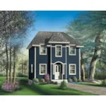 Cape Cod & New England House Plan Front of Home - Ambrose Park Narrow Lot Home 126D-0938 - Search House Plans and More